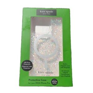 Nn4N‎ Kate Spade NY Magsafe Case For iPhone 16 Pro Chunky Glitter Iridescent